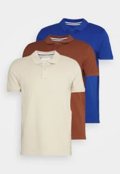Pier One 3 Pack - Poloshirt - Dark Blue/Brown/Beige -Herenkledingwinkel 038a83fac8454865a35c3aa6f3f46e80