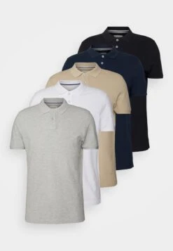 Pier One 5 Pack - Poloshirt - Black/Blue/Beige -Herenkledingwinkel 1508a6a79962429e9c36e47aa305965a