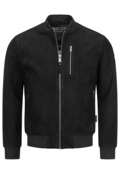 Indicode Jeans Captain - Leren Jas - Black -Herenkledingwinkel 26e0963db1c64e7180d712b970446bad