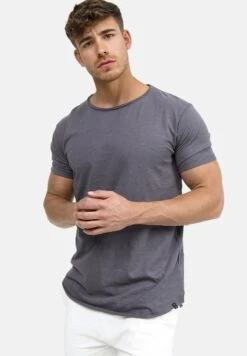 Indicode Jeans Wilbur - T-Shirt Print - Grau -Herenkledingwinkel 3580f3fb105d466a887861d487cf24e0