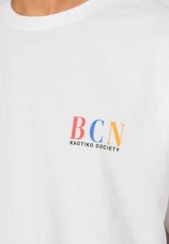 Kaotiko Barcelone - T-Shirt Print - Weiß -Herenkledingwinkel 3b6961c14e294803b333722f47700b08