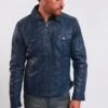Lee Cooper Leren Jas - Vintage Blue -Herenkledingwinkel 3d17dbed0c2444caacbe52caa245bb3a