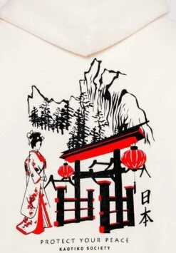 Kaotiko Geisha - Hoodie - Ivory -Herenkledingwinkel 40dc5e967a724967a529cc10da2593cb