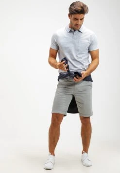 Pier One Poloshirt - Light Blue Melange -Herenkledingwinkel 5383855db8554a0ca44c149865337c13