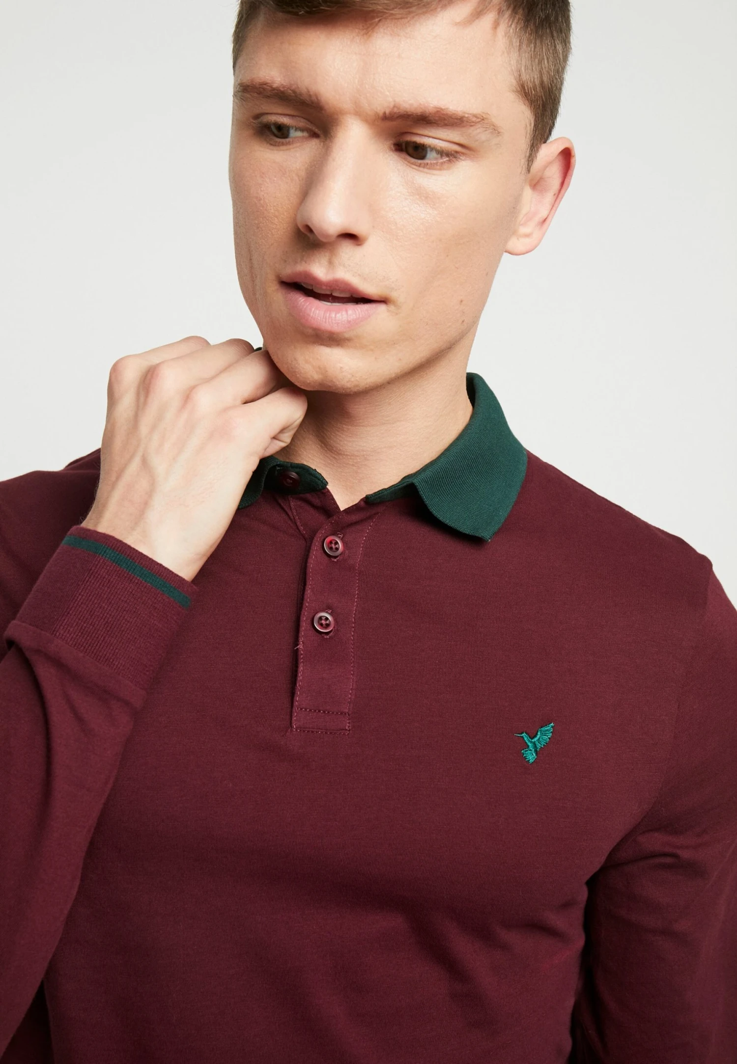Pier One Muscle Fit - Poloshirt - Bordeaux 7 Pier One Muscle Fit - Poloshirt - Bordeaux - Afbeelding 5