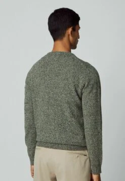 Hackett London Lw Mouline Crew - Trui - Green Taupe -Herenkledingwinkel 5d8c3f00f47c4525bb0445b76922e32d