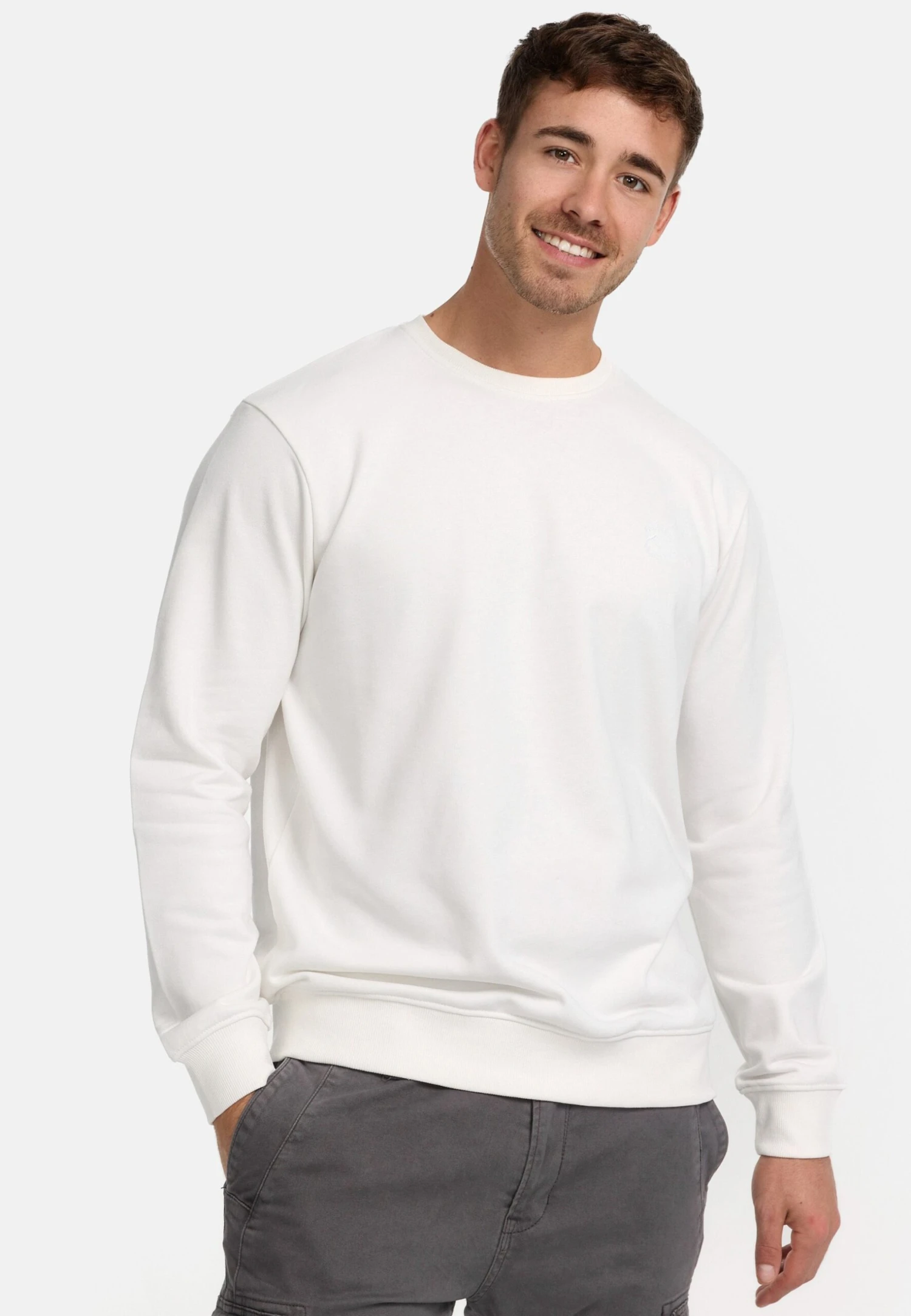Indicode Jeans Holt - Sweater - Offwhite 3 Indicode Jeans Holt - Sweater - Offwhite