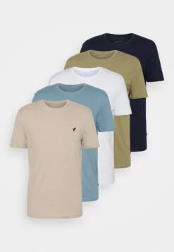 Pier One 5 Pack - T-Shirt Basic - Beige/White/Light Blue -Herenkledingwinkel 66878d61f9284197b4395faece75418c