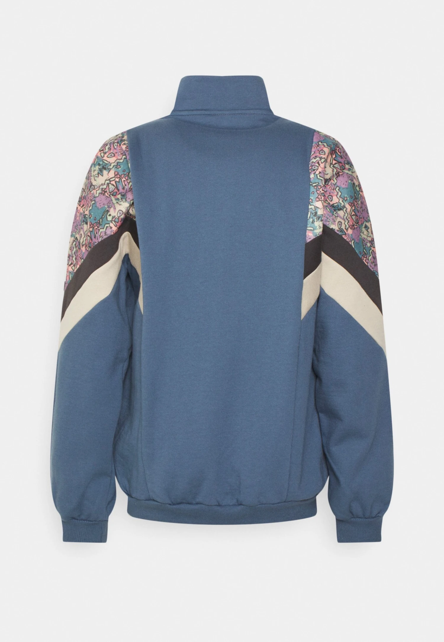 Kaotiko Crew Jean Bahamas - Sweater Met Rits - Prusia/Grey/Beige 4 Kaotiko Crew Jean Bahamas - Sweater Met Rits - Prusia/Grey/Beige - Afbeelding 2