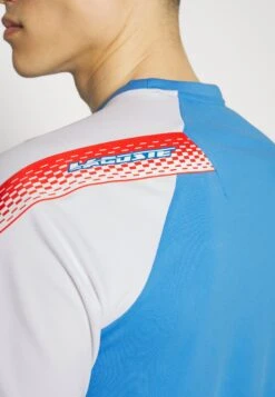 Lacoste Sport Tennis - Sport T-Shirt - Bleu/Blanc -Herenkledingwinkel 6f567707c8694451b77b44daf9ccfe1b