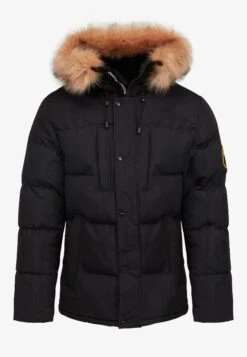 Oshawa Puffer Parka Jacket - Winterjas - Black -Herenkledingwinkel 80a109ed6c1c4001b0d5ce7428b09ef9