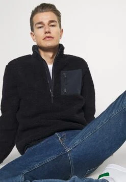 Pier One Fleece Trui - Dark Blue -Herenkledingwinkel 88111e09df4342679a12241e843a9022