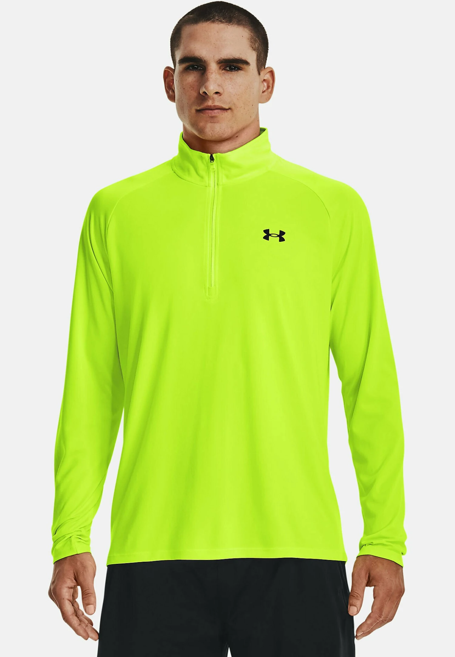 Under Armour Tech 1/2 Zip - Longsleeve - Lime Surge 3 Under Armour Tech 1/2 Zip - Longsleeve - Lime Surge