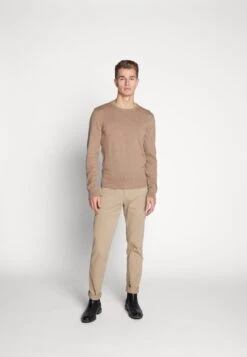 Pier One Basic Crewneck - Trui - Mottled Beige -Herenkledingwinkel 8ab6afa896f946a0abe264ae414a2865