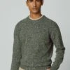 Hackett London Lw Mouline Crew - Trui - Green Taupe -Herenkledingwinkel a0ffeefda47e46708188fa75412d066c