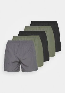 Pier One 5 Pack - Boxershort - Black/Khaki/Dark Grey -Herenkledingwinkel aabf1b6cd2d84a338064454393e5f372