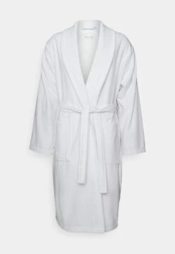 Pier One Shawl Towel Bathrobe - Badjas - White -Herenkledingwinkel ae61951bd55140ac9d167b819a7964f5