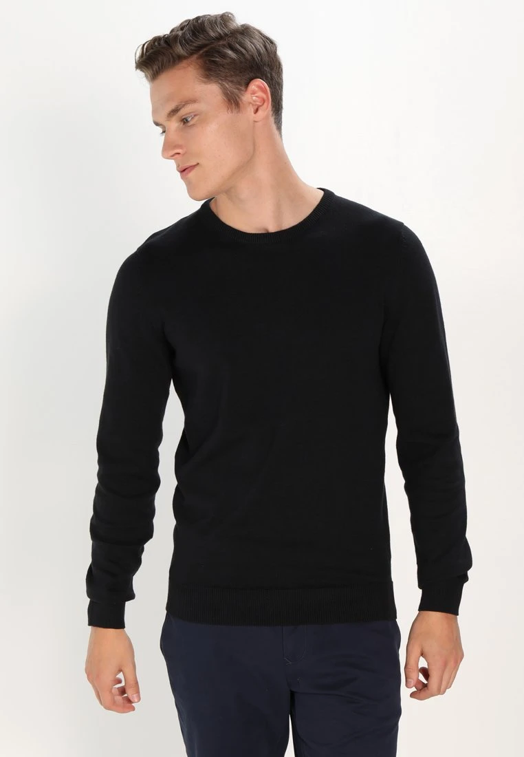Pier One Basic Crewneck - Trui - Black 3 Pier One Basic Crewneck - Trui - Black