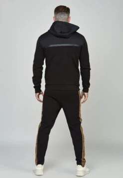 SikSilk Tape Zip Thru - Sweater Met Rits - Black -Herenkledingwinkel b0f42f4733d04e6aa3fca0c176a55804