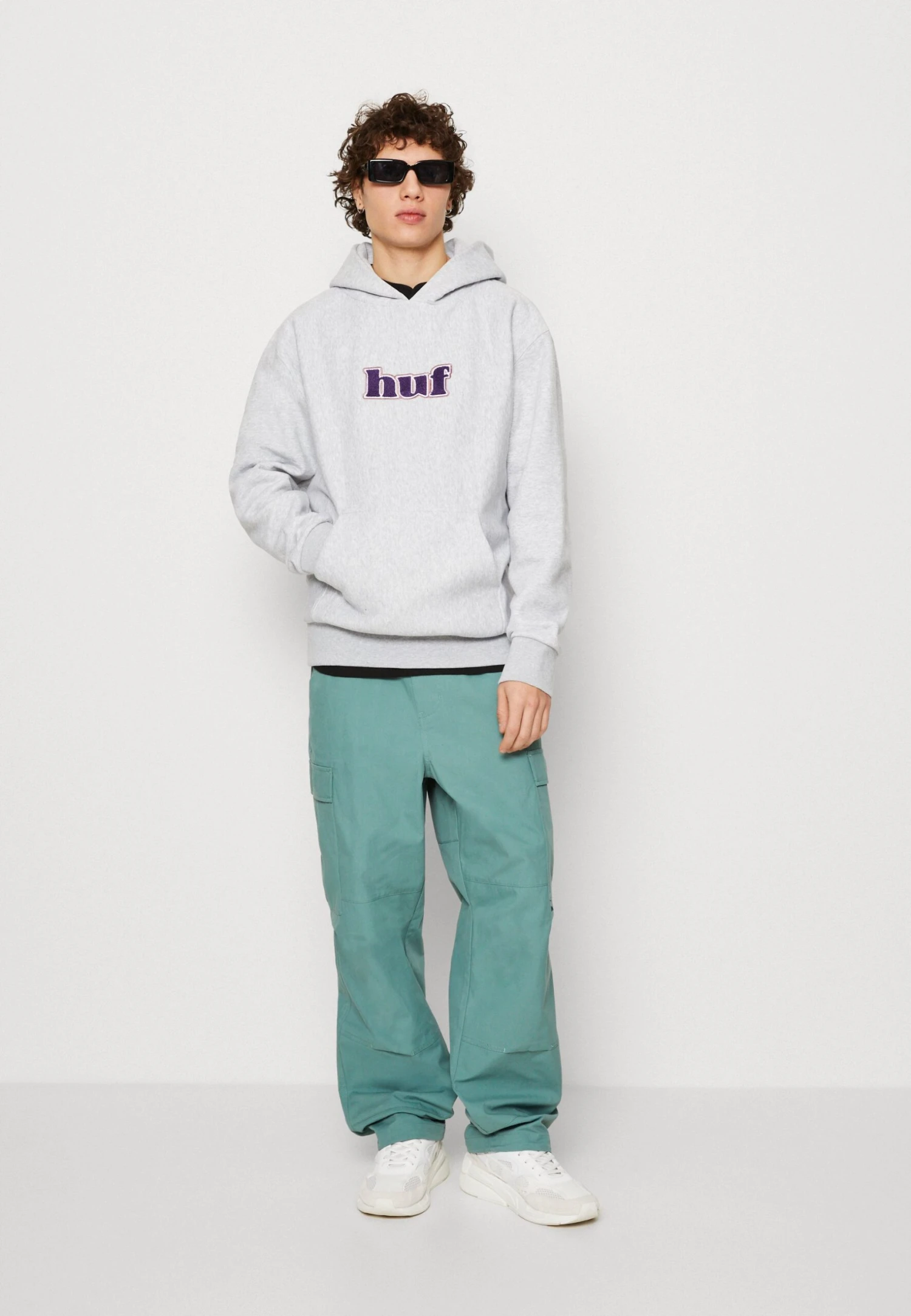 HUF Madison Heavyweight Hoodie Unisex - Hoodie - Heather Grey 4 HUF Madison Heavyweight Hoodie Unisex - Hoodie - Heather Grey - Afbeelding 2