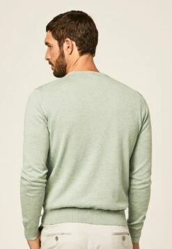 Hackett London Crew - Trui - Dusty Green -Herenkledingwinkel bbfc950c6ff4464aa58c2dbcef134608