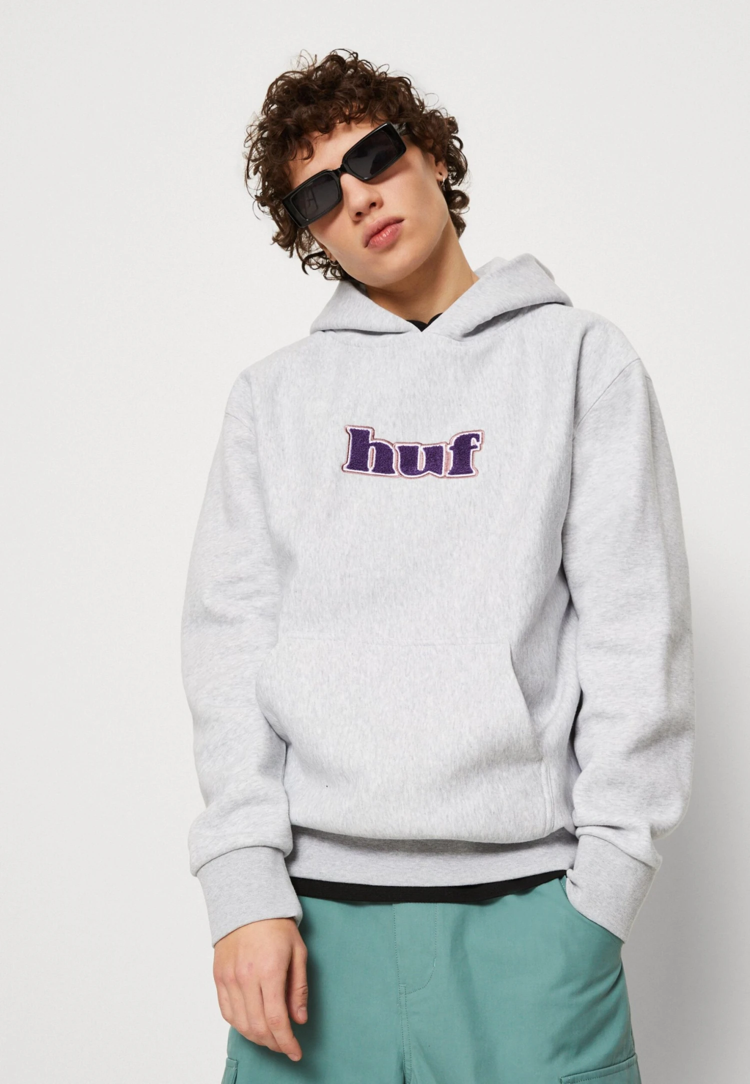 HUF Madison Heavyweight Hoodie Unisex - Hoodie - Heather Grey 6 HUF Madison Heavyweight Hoodie Unisex - Hoodie - Heather Grey - Afbeelding 4