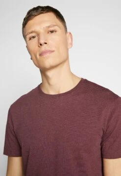 Pier One 3 Pack - T-Shirt Basic - Mottled Bordeaux/White/Blue -Herenkledingwinkel cff95dbc64f547b193a52d13e024d737