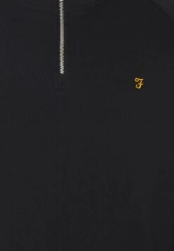 Farah Jim 1/4 Zip - Sweater - Black -Herenkledingwinkel d540ff34d1d94bd0ac58e82b5d4ce072