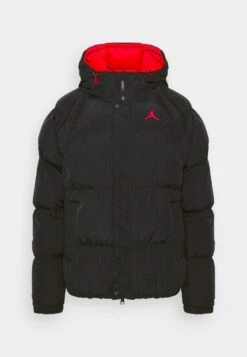 Jordan Puffer Jacket - Winterjas - Black/Fire Red -Herenkledingwinkel daa114c2f4ee4036a700313743242065