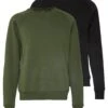 Pier One 2 Pack - Sweater - Khaki/Black -Herenkledingwinkel de12feccbd1e47b3bbcb87b59c3bd67a