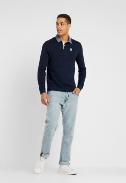 Pier One Collar Rugby - Poloshirt - Dark Blue -Herenkledingwinkel e87946fd5d18495fa589379911af8c81