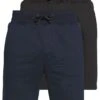 Pier One 2 Pack - Shorts - Dark Blue/Black -Herenkledingwinkel eee667fe5816453a9c270d93494b5613