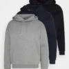 Pier One 3 Pack - Sweater - Dark Blue/Black/Mottled Grey -Herenkledingwinkel ff17df88063f4783ac8f7548600524f6