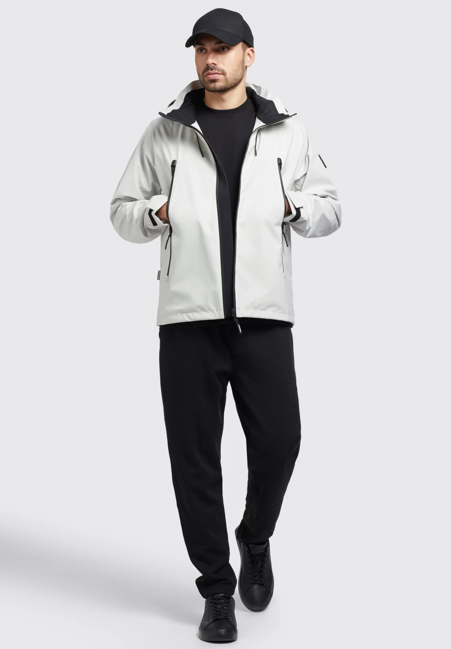 Khujo Adam - Regenjas - Hellgrau 4 Khujo Adam - Regenjas - Hellgrau - Afbeelding 2